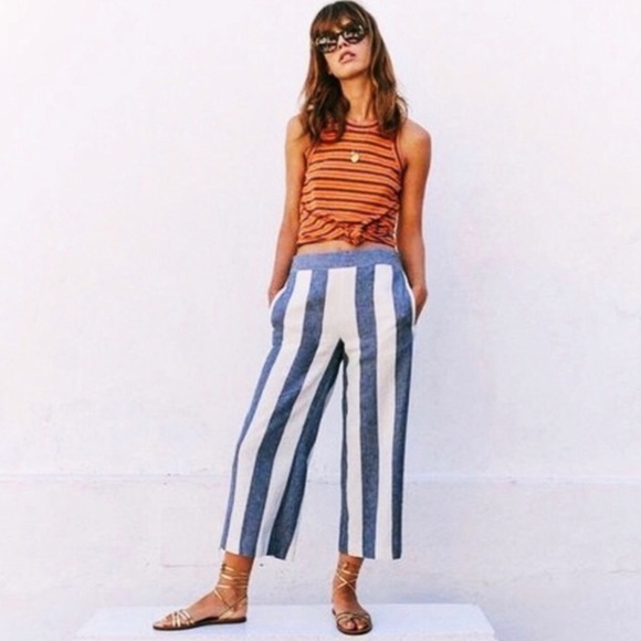 Madewell Huston pull on linen pants